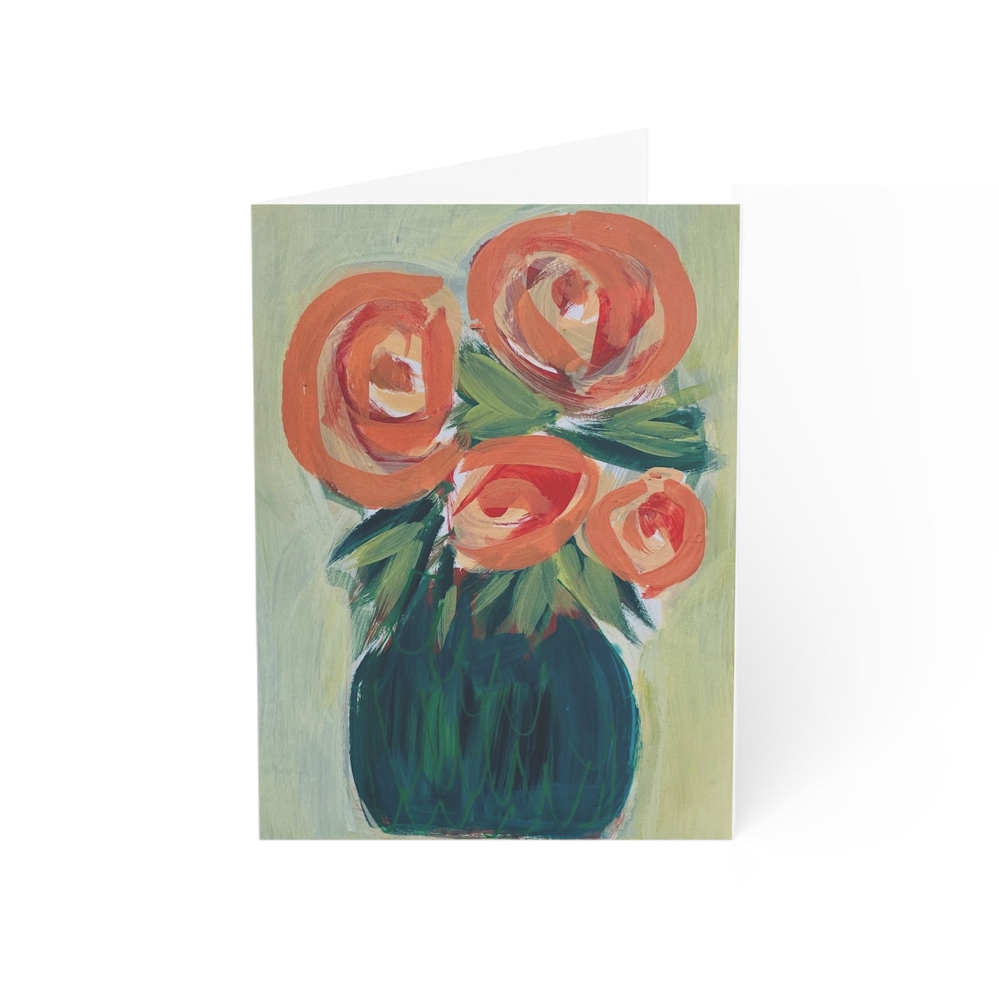 'Pink Roses' Art Cards (1, 10, 30, and 50pcs)