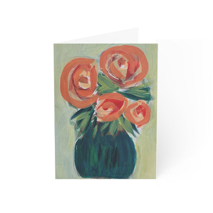 'Pink Roses' Art Cards (1, 10, 30, and 50pcs)