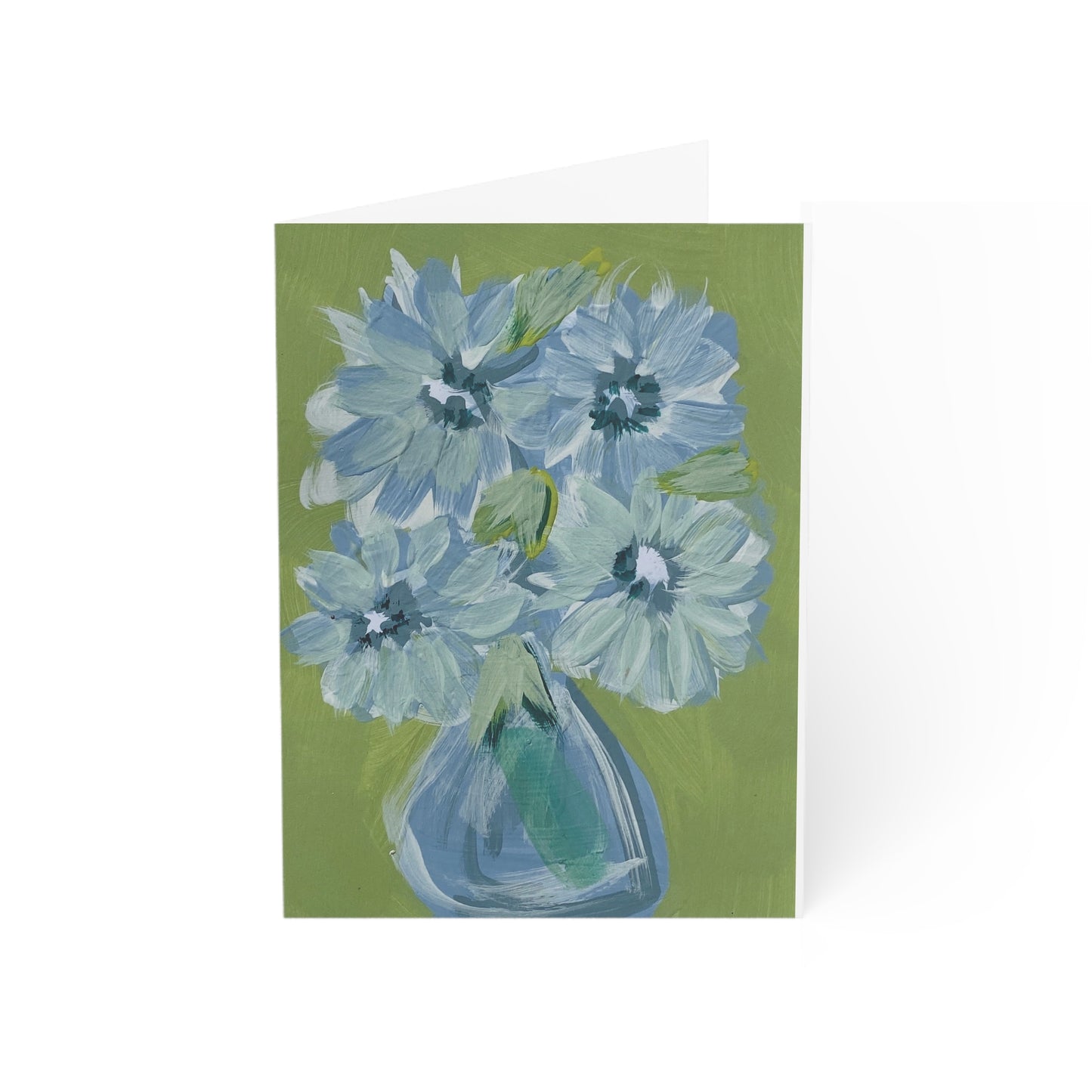 'Green and Blue' Art Cards (1, 10, 30, and 50pcs)