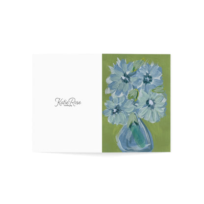 'Green and Blue' Art Cards (1, 10, 30, and 50pcs)