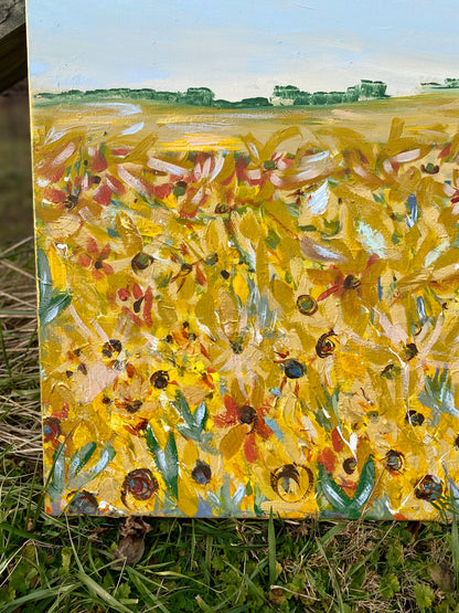 Somewhere Over The Sunflowers 30x40