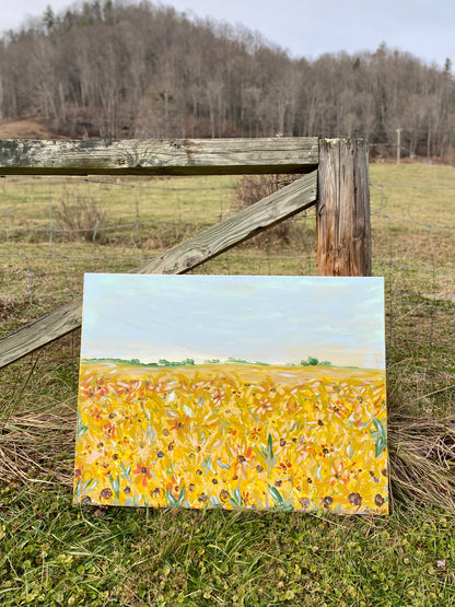 Somewhere Over The Sunflowers 30x40